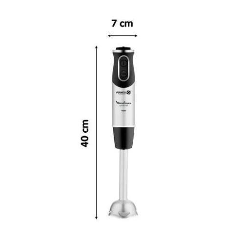 Moulinex Mixeur Plongeur Quickchef 4En1- 10 Vitesses, 1000W- Dd65H810-Noir-Inox