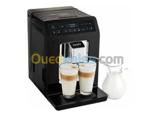 Cafetière broyeur à café et capoccino