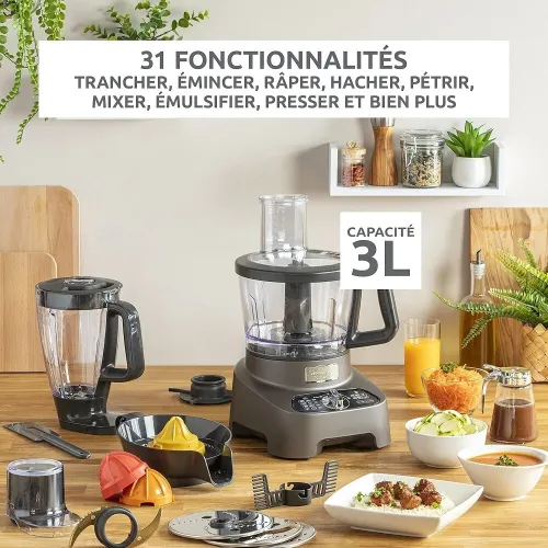 Moulinex double force Robot de cuisine multifonction