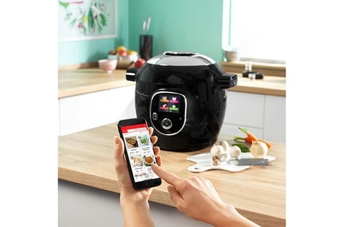 MOULINEX COOKEO+ CONNECT MULTICUISEUR INTELLIGENT 6 PROGRAMMES, 200 RECETTES 6L NOIR CE867810