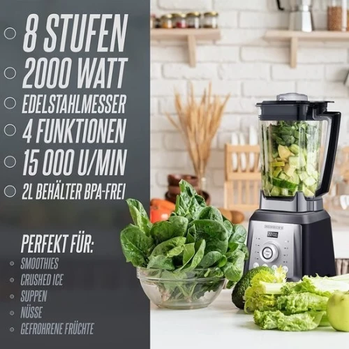 Blender professionnel Heinrich 2000w