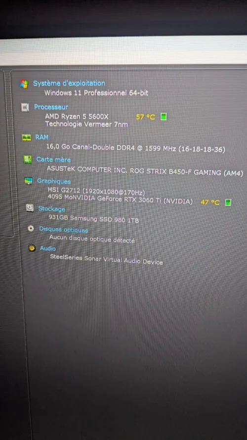 PC Gamer performant  Ryzen 5 ( 5600X + RTX 3060 Ti )