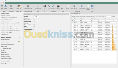 Logiciel Calcul Paie et Ressource humaine / LOGI-PAIE
