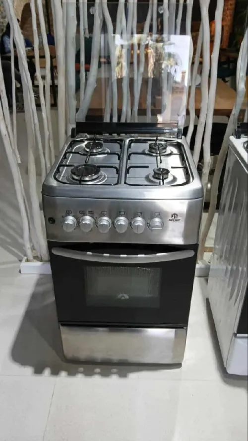 Cuisinière à point 50cm inox / blanc 