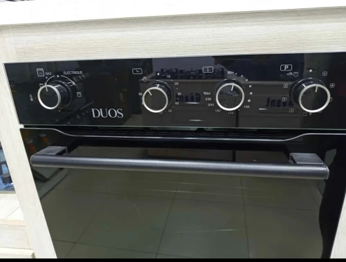 Four géant encastrable Inox noir gaz électrique