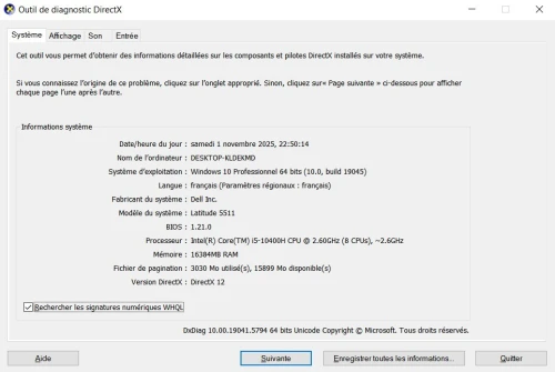 Dell Latitude 5511 i5-10400H 2.6Ghz