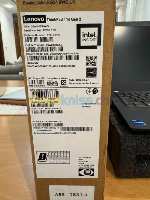 LENOVO THINKPAD T14S GEN 2 I7 11TH 16GB RAM 512 SSD 14" FULL HD                  