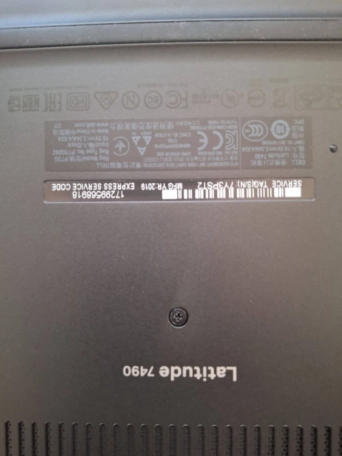 Laptop-Dell Latitude-7490, I7-8e Gen, FHD-Tactile, Ram-16GB, Rom-256-SSD-NVME, Windows 11 Original