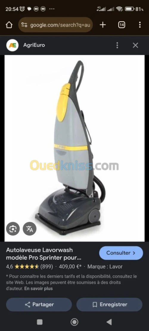Auto laveuse lavor