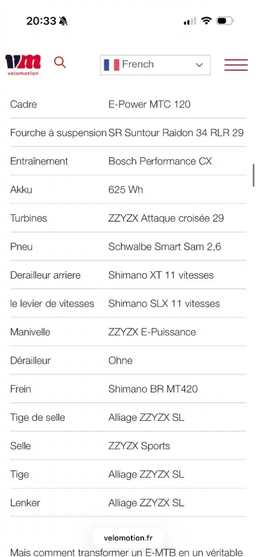 Vélo électrique corratec