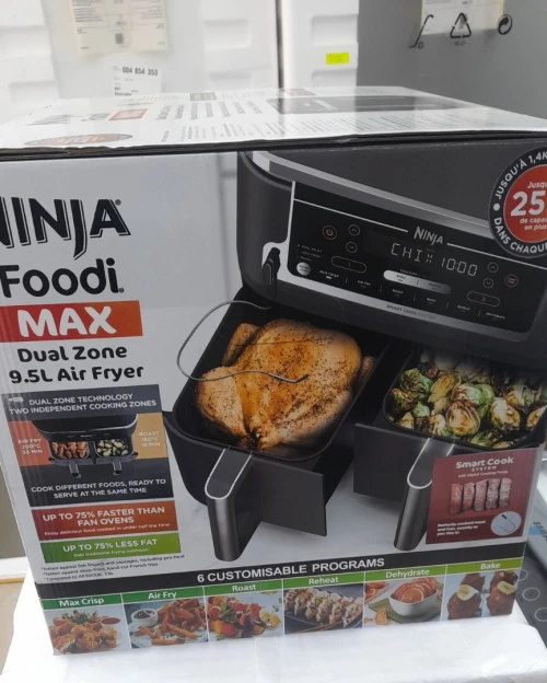 Friteuse air fryer ninja deux bacs 9.5 litres