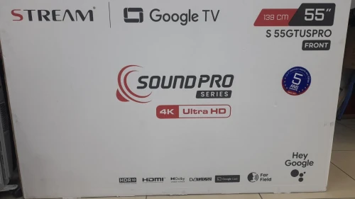 Promotion téléviseur stream 55 pouces Google tv soundpro 4k