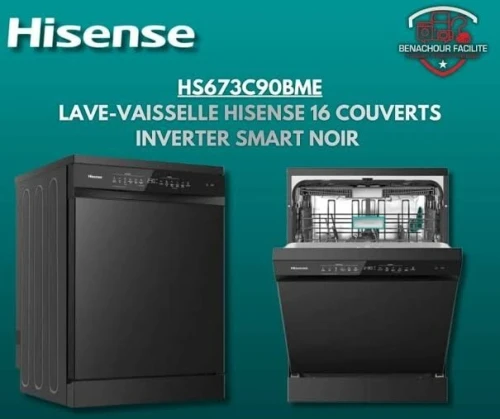 Promotion lave vaisselle hisense 16 couverts noir