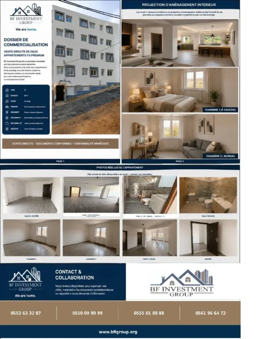 Vente Appartement F3 Blida Guerrouaou