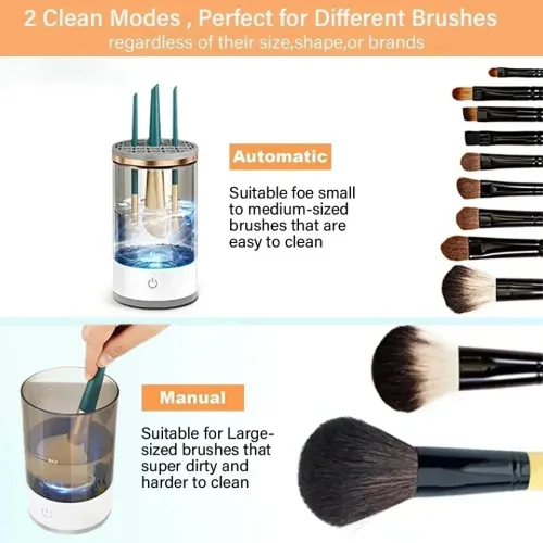 NETTOYEUR DE PINCEAUX DE MAQUILLAGE MAKEUP BRUSH CLEANER آلة تنظيف فرش التجميل