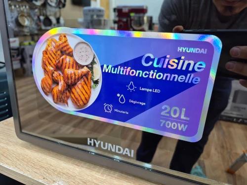 HYUNDAI Micro-ondes Flamingo 20L 5 niveaux Gris