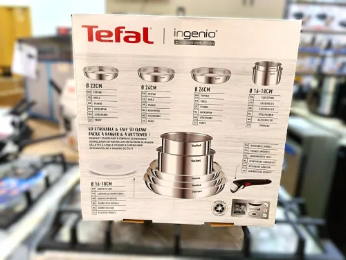 TEFAL Ingenio Emotion Batterie de cuisine INOX Série 8pcs
