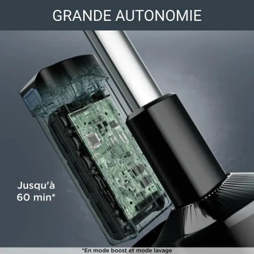 ROWENTA XCombo Aspirateur à main 2en1 laveur 215W 60min +6 accessoires