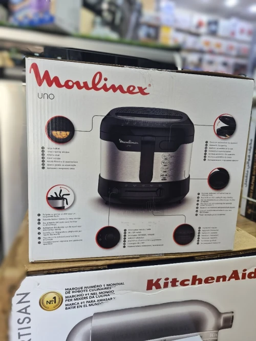 MOULINEX UNO Friteuse a l'huile 1.8L 1Kg 1470w INOX