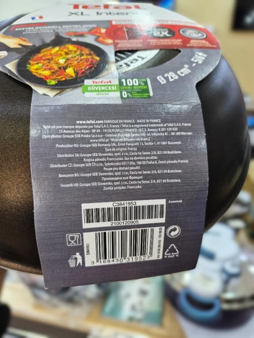 TEFAL XL Intense Poêle à frire WOK 28 Cm 3.6L 6 personne