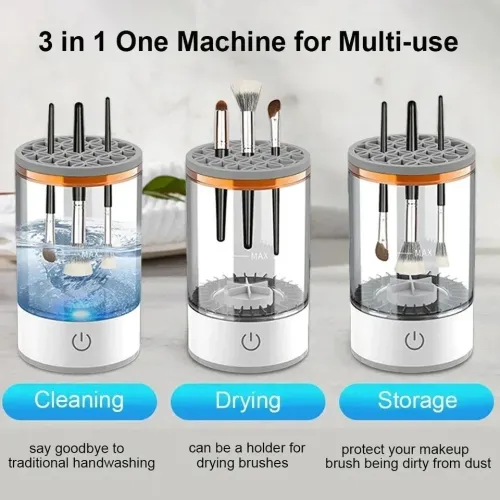 NETTOYEUR DE PINCEAUX DE MAQUILLAGE MAKEUP BRUSH CLEANER آلة تنظيف فرش التجميل