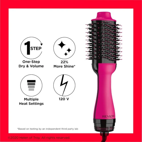 REVLON Salon One Step hair dryer & volumiser Brosse soufflante PINK