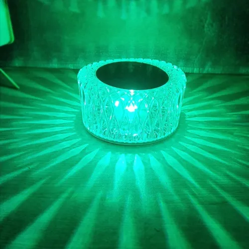 Lampe de table diamond rechargeable tactile et telecommande led RGBW ROMANTIQUE JEU DE LUMIERE