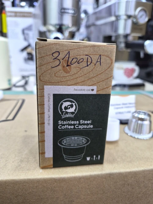 Capsule réutilisable en inox Compatible pour machine NESPRESSO