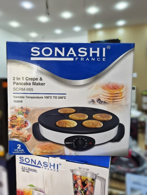 SONASHI Crêpière et Pancake maker 2en1 33 cm 1500w