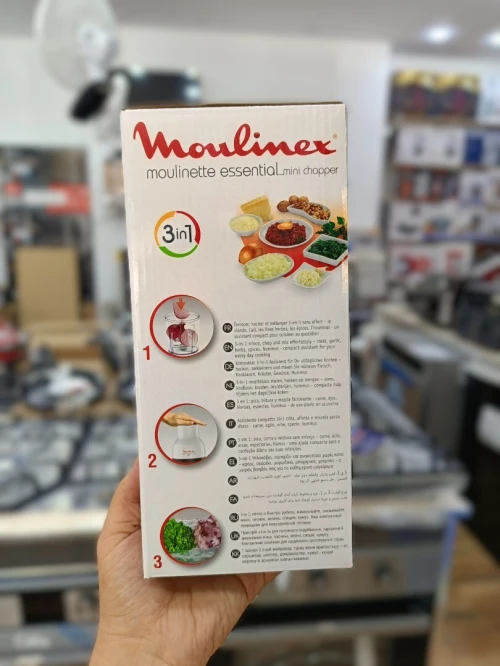 MOULINEX Moulinette Essential Mini hachoir 3en1 4 lames