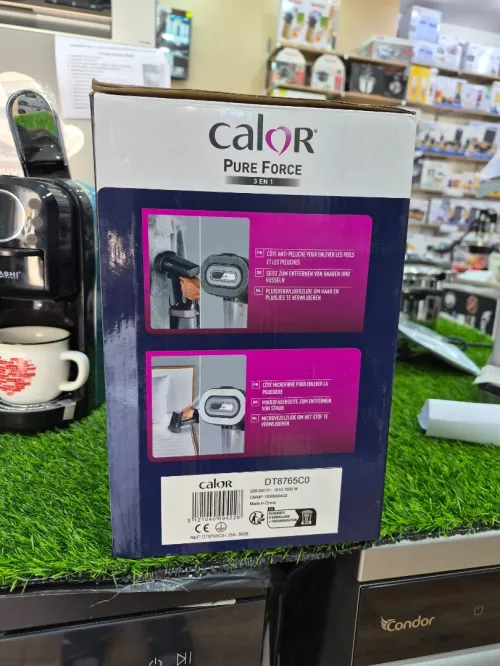 CALOR Pure Force 3en1 Défroisseur à main/fer à repasser/nettoie 1800w 90g