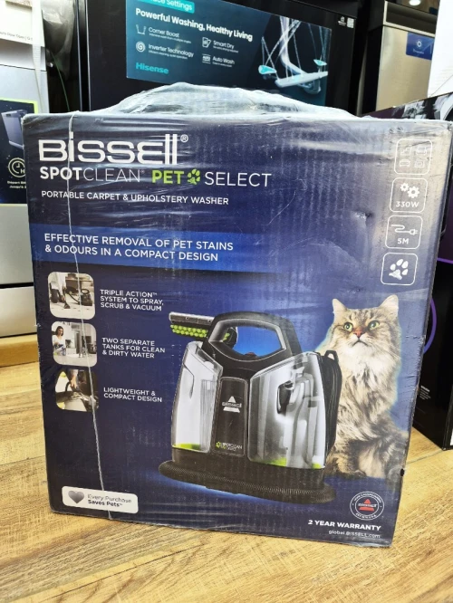 BISSELL Spot Clean Pet Select Détacheur 3en1 aspire/pulvérise/Brosse