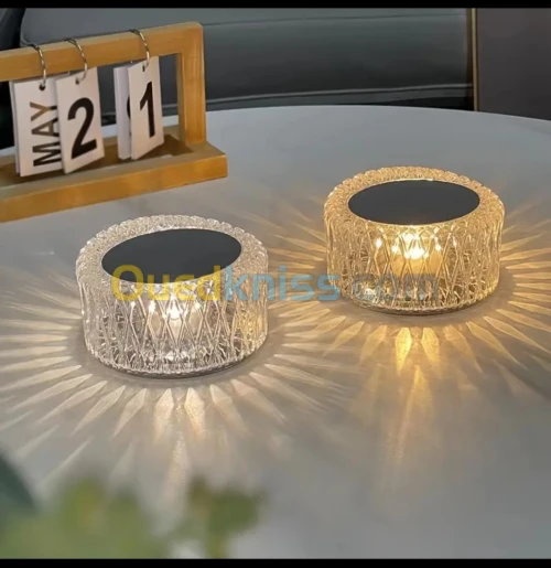 Lampe de table diamond rechargeable tactile et telecommande led RGBW ROMANTIQUE JEU DE LUMIERE