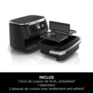 NINJA Foodi FlexDrawer Friteuse Air Fryer 10.4L dual zone AF500EU