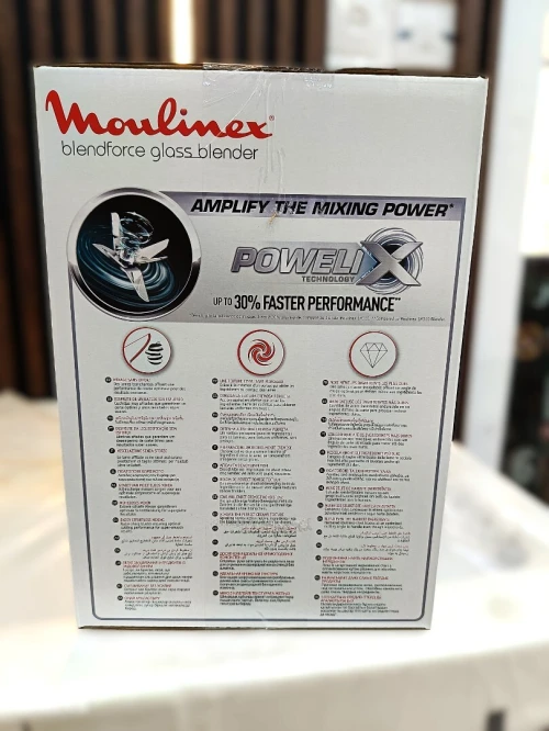 MOULINEX BlendForce Blender tasse en verre 1.75L 800w POWELI 5 vitesses
