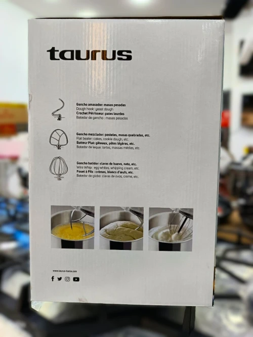 TAURUS Pétrin Mixing Chef compact 1000w 4L 1Kg