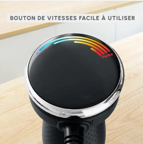 MOULINEX QuickChef+ Pied mixeur plongeant 3en1 1000w 20 vitesses + silencieux