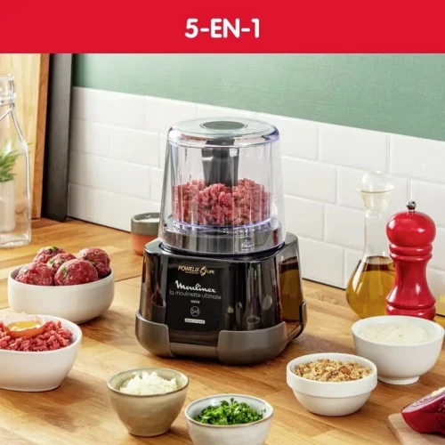 MOULINEX Hachoir et moulin 5en1 la moulinette Ultimate 1000w DP810810