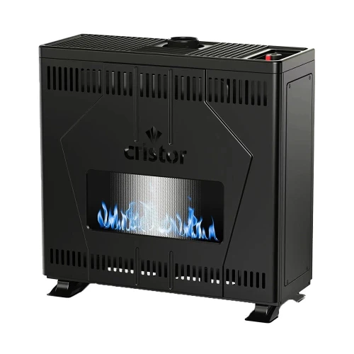 CRISTOR Volcano radiateur chauffage à gaz naturel 10Kw + détecteur CO