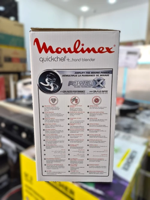 MOULINEX QuickChef+ Pied mixeur plongeant 3en1 1000w 20 vitesses + silencieux