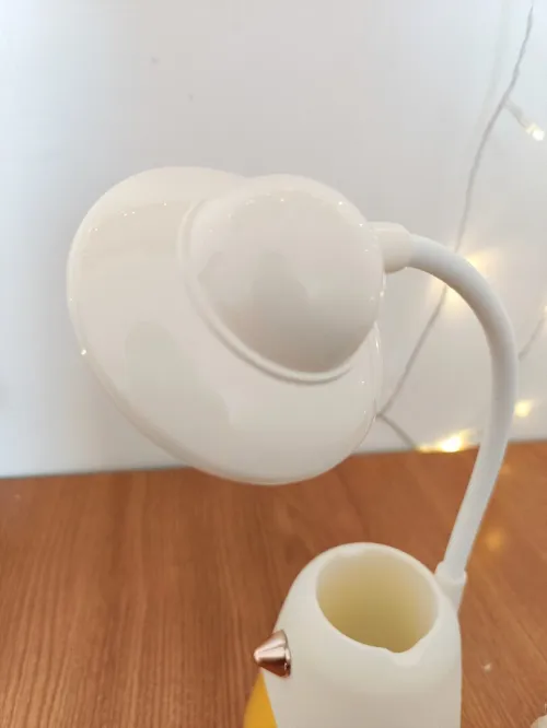 Veilleuse et lampe de bureau rechargeable LED avec porte stylos et support pour smartphone