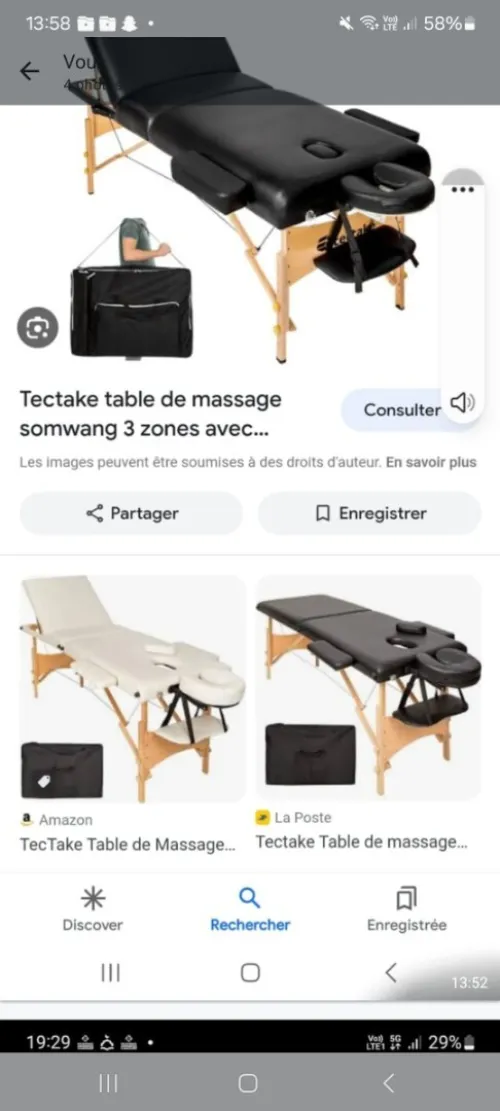 Lits de masage (portable)