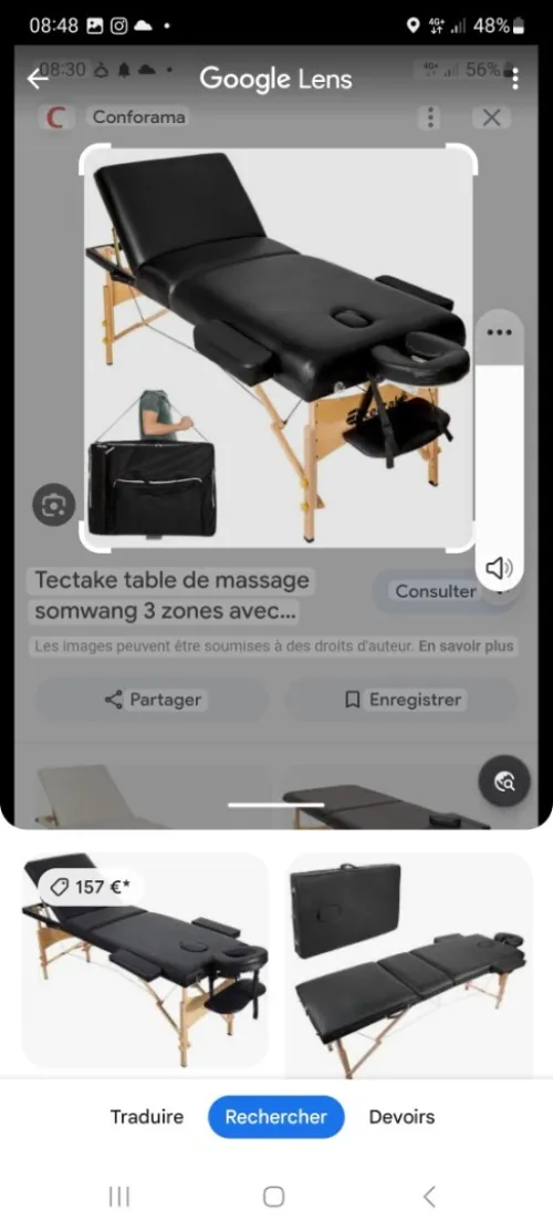 Lits de masage (portable)