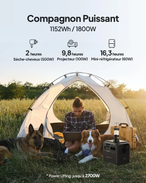 BLUETTI AC180 Générateur Électrique Portable