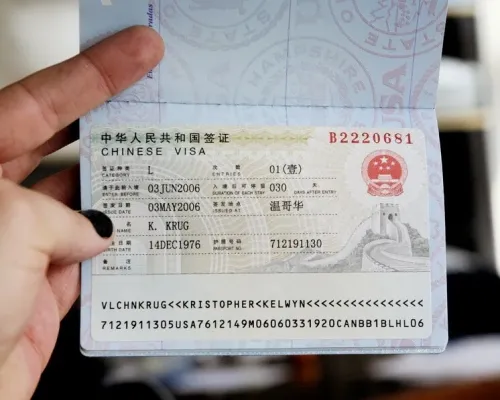visa chine