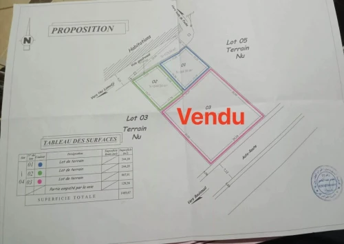 Vente Terrain Tipaza Kolea