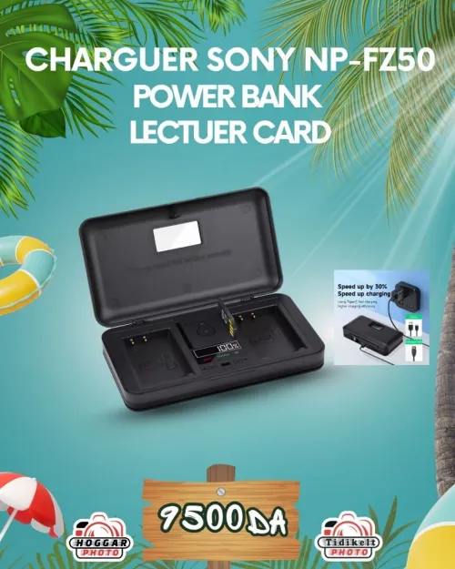 CHARGUER SONY NP FZ50 doulble batterie