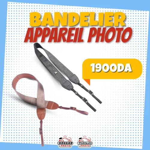 BANDELIER APPAREIL PHOTO