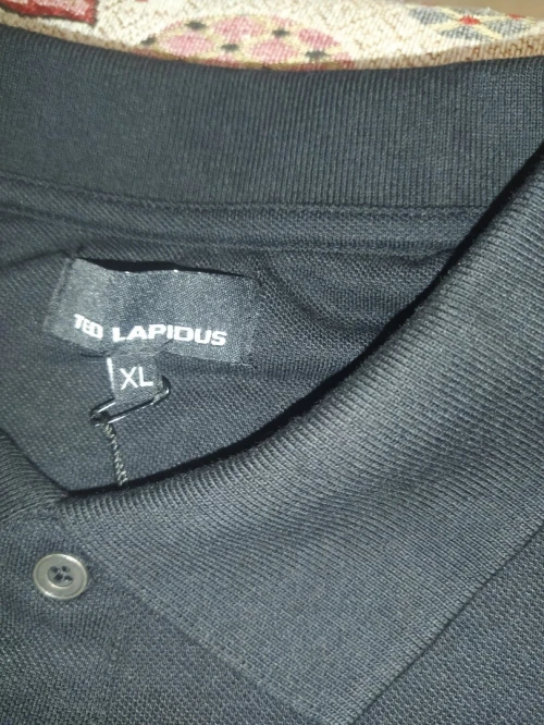 Polo TED LAPIDUS noir original kaba taille L XL  