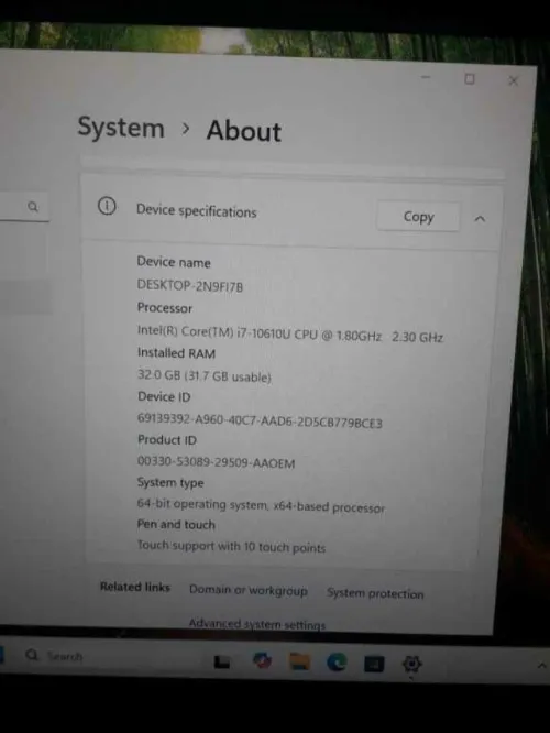 Pc Lenovo thinkpad T14 32GB 512g i7-10610U